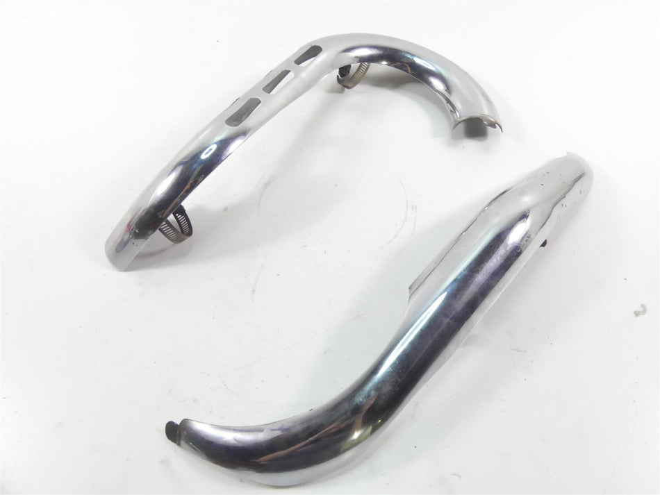 2014 Harley FXDF Dyna Fat Bob Front Rear Header Pipe Heat Shield Set 64830-08 {{ shop.shopifyCountryName }} - Mototech271