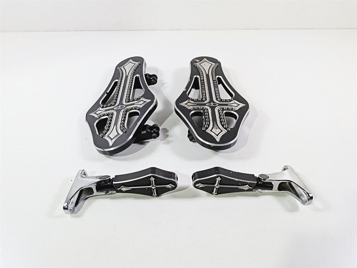 2017 Harley Touring FLHXS Street Glide Precision Billet Darkside Floor Board DRK-410-ALL-BLK {{ shop.shopifyCountryName }} - Mototech271