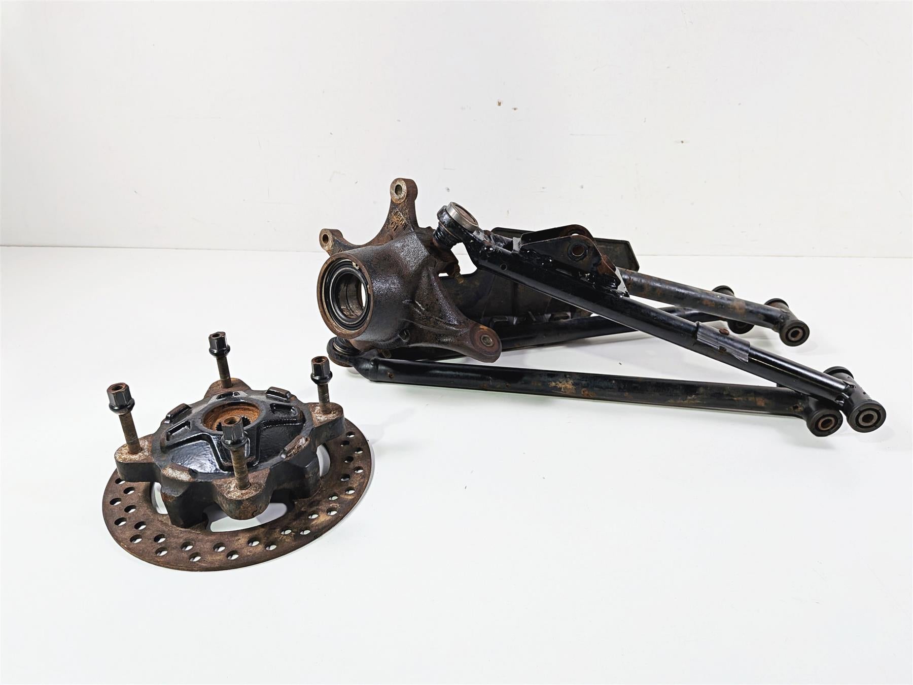 2012 Polaris Ranger 800 XP Front Left Knee Assembly Control Arm Knuckle 5136948 {{ shop.shopifyCountryName }} - Mototech271