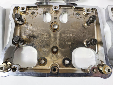 2012 Harley Softail FLSTF Fat Boy Chrome Rocker Box & Valve Cover Set 17543-99A {{ shop.shopifyCountryName }} - Mototech271