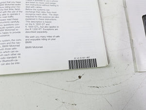2015 BMW K1600 GT K48 Owners Manual & Repair Guides 01418557007