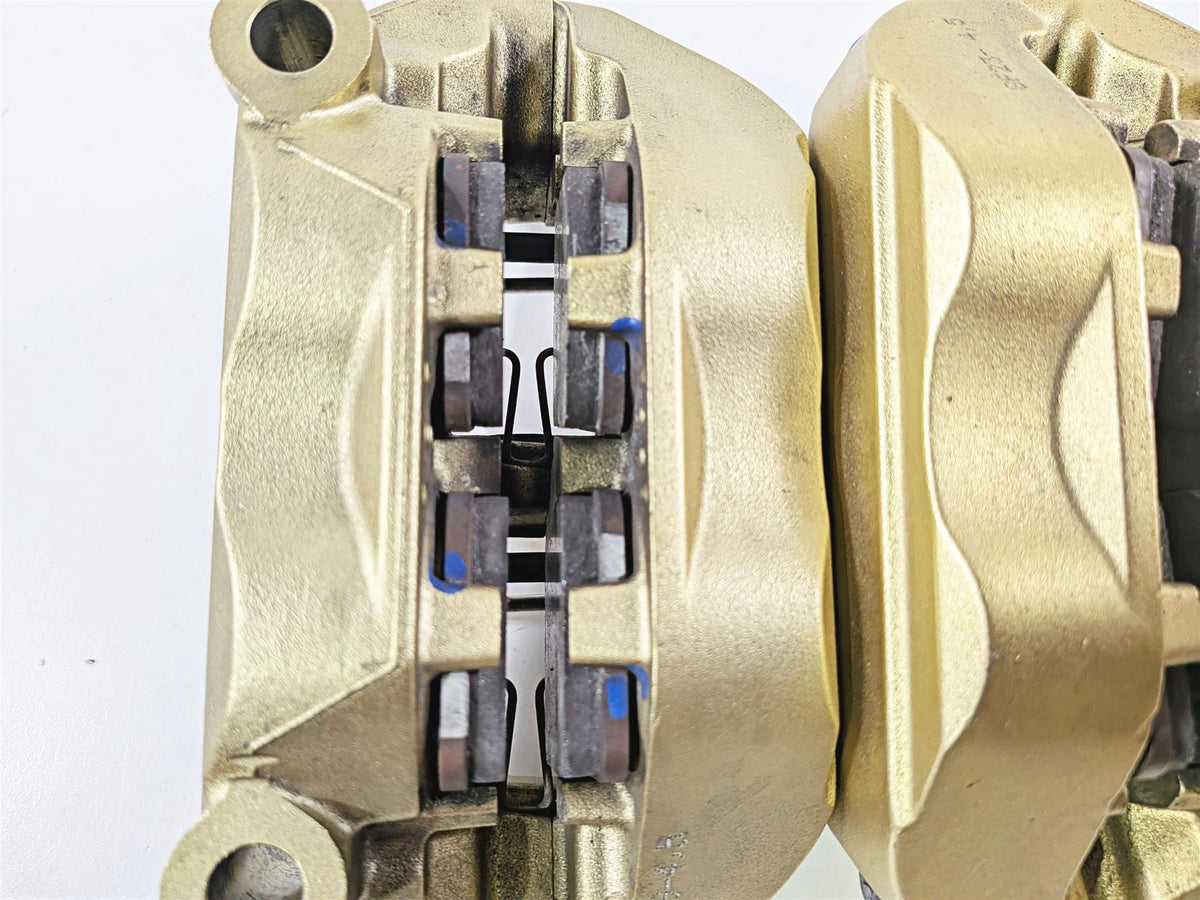 2007 Mv Agusta F4 1000R 312 Brembo 100mm Gold Front Brake Caliper Set 8000A6415-Mototech271