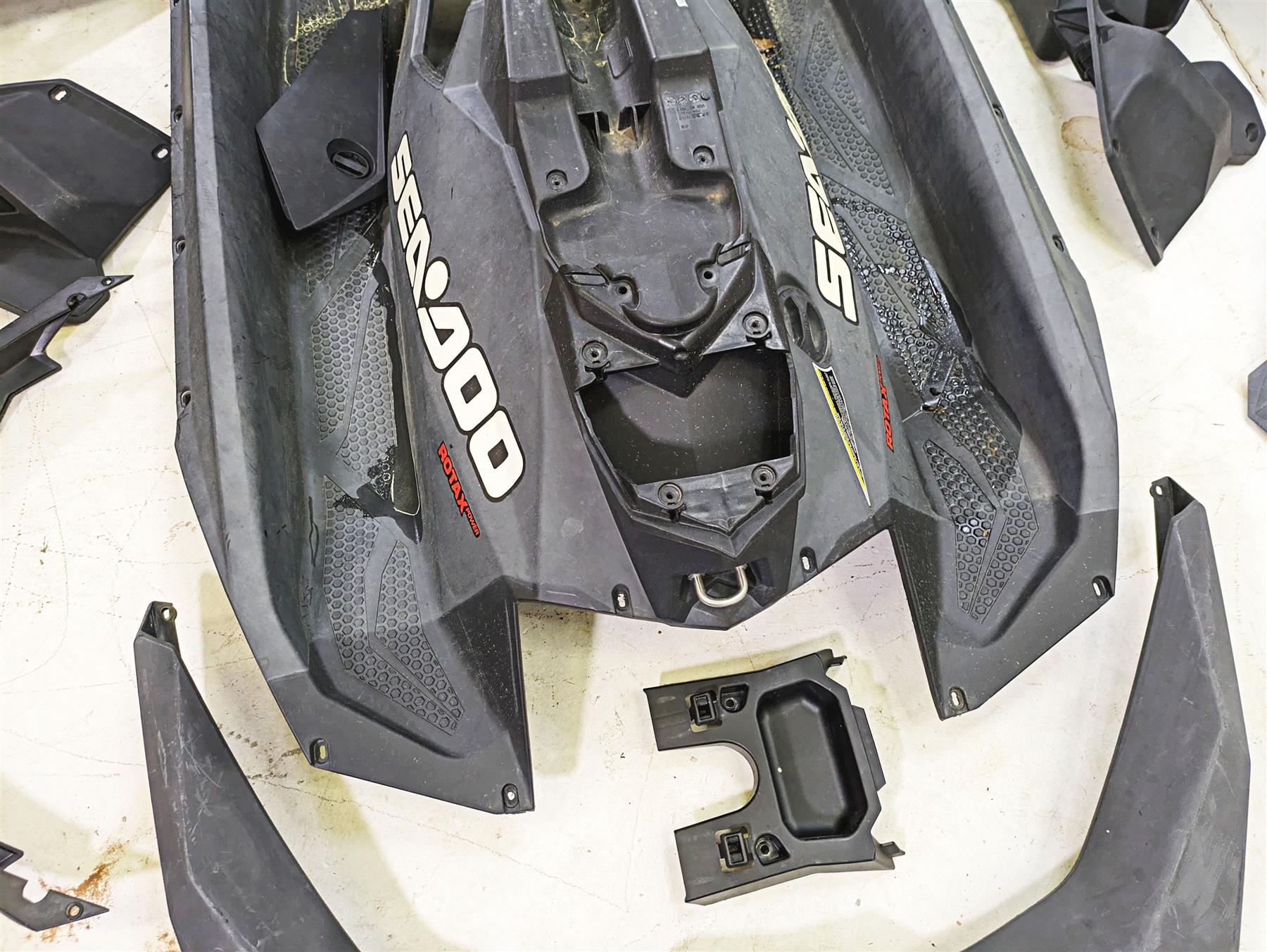 2019 Sea-Doo Spark 900 Trixx Body Plastic Black Cover Fairing Set