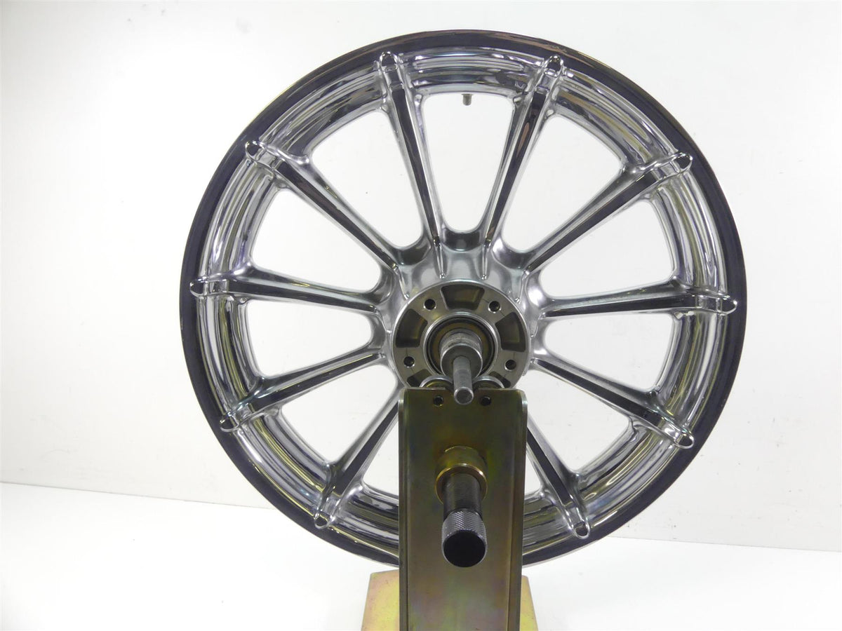 2009 Harley FLHTCU SE4 CVO E-Glide Straight Chrome 17x3 Front Wheel Rim 42171-09 {{ shop.shopifyCountryName }} - Mototech271
