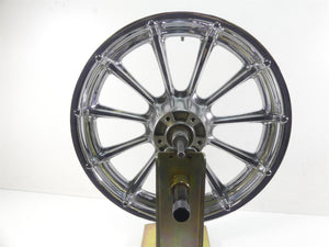 2009 Harley FLHTCU SE4 CVO E-Glide Straight Chrome 17x3 Front Wheel Rim 42171-09
