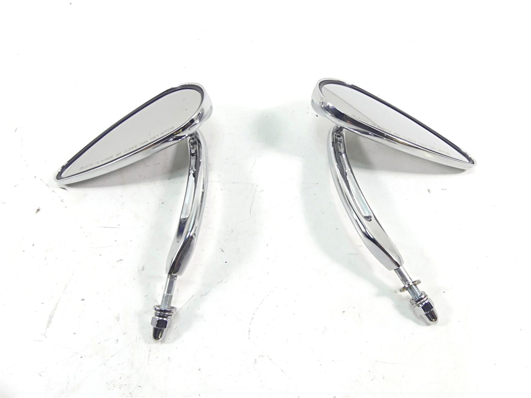 2002 Harley FLSTCI Softail Heritage Willi G Skull Teardrop Mirror Set 91315-04 {{ shop.shopifyCountryName }} - Mototech271