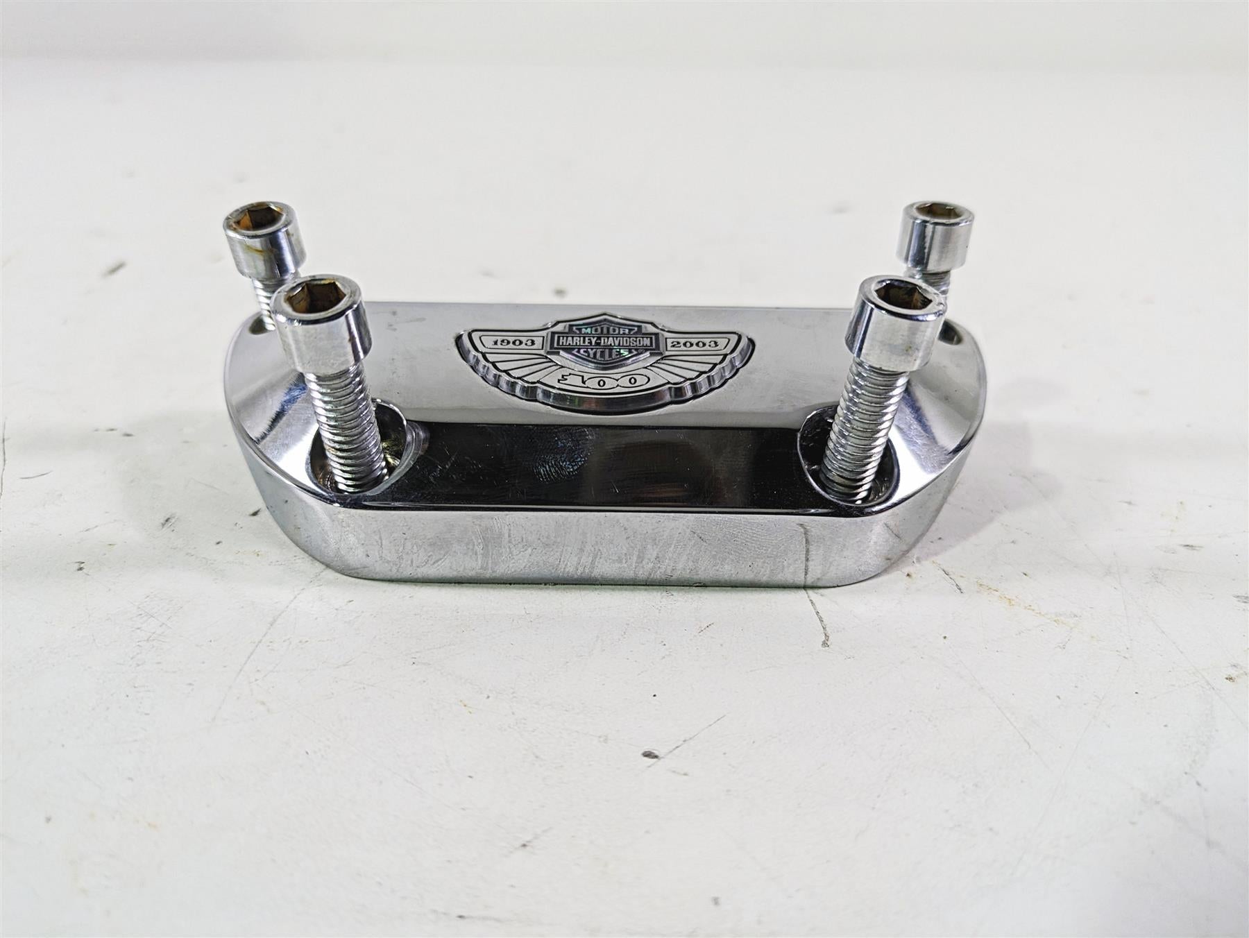 2003 Harley Dyna FXDL Low Rider 100TH Upper Handlebar Riser Clamp 56000-03 {{ shop.shopifyCountryName }} - Mototech271