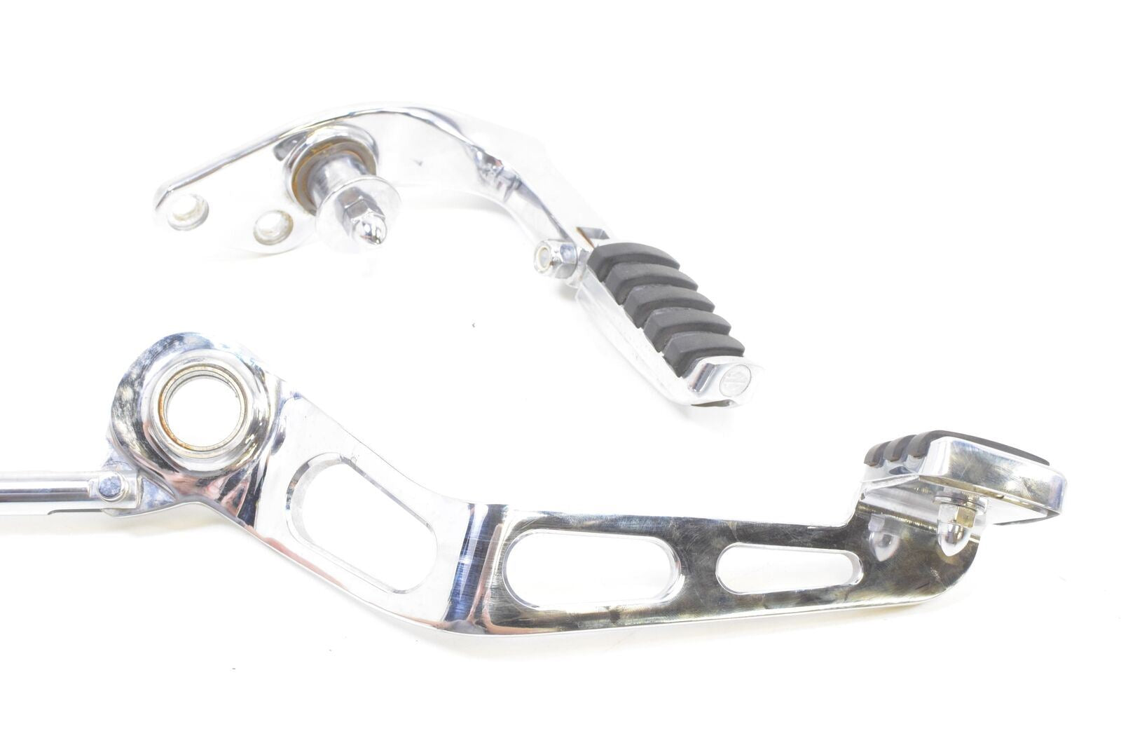 2000 Harley Dyna FXD Super Glide Chrome Forward Foot Peg Shifter Brake Pedal Set {{ shop.shopifyCountryName }} - Mototech271