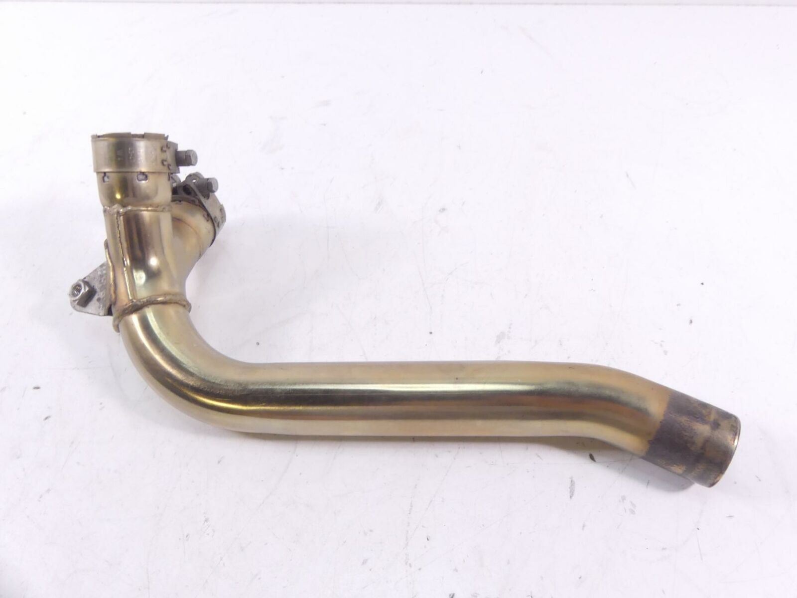 2009 Triumph Street Triple 675R Mid Middle Exhaust Pipe Tube Manifold T2203720 {{ shop.shopifyCountryName }} - Mototech271