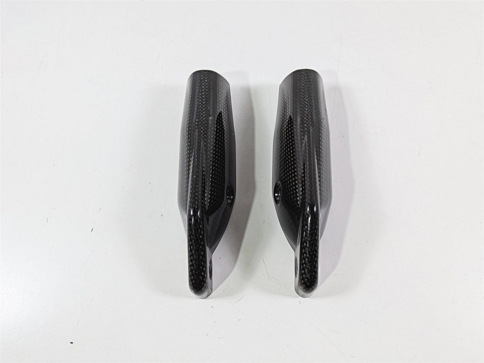 2008 Ducati Hypermotard 1100 S Oem Lower Carbon Fork Guards 46012811 46012801-Mototech271