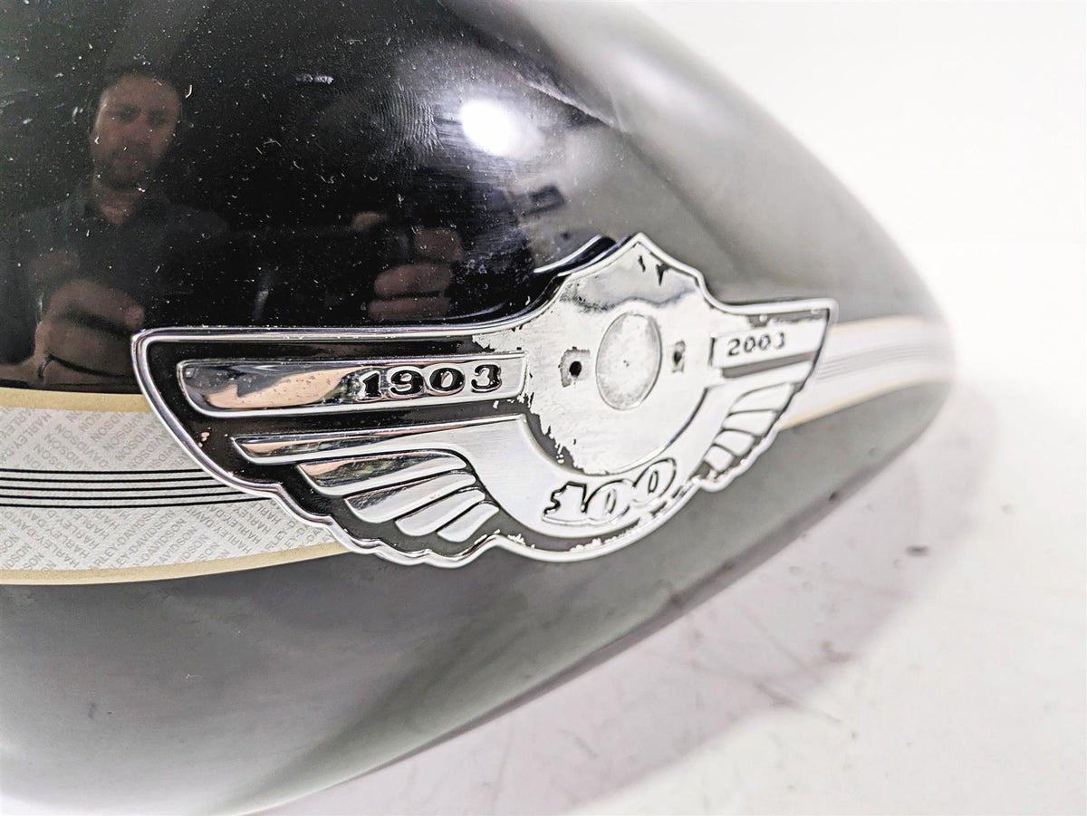 2003 Harley FLSTC Softail Heritage 100th Fuel Gas Petrol Tank 62180-00D {{ shop.shopifyCountryName }} - Mototech271