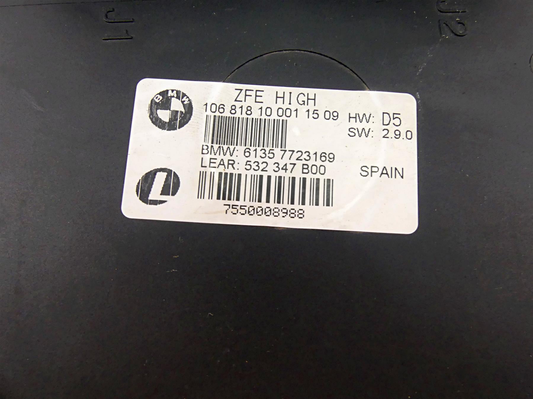 2009 BMW R1200GS K255 Adv Central Chassis Electronics Control Module 61357723169 {{ shop.shopifyCountryName }} - Mototech271