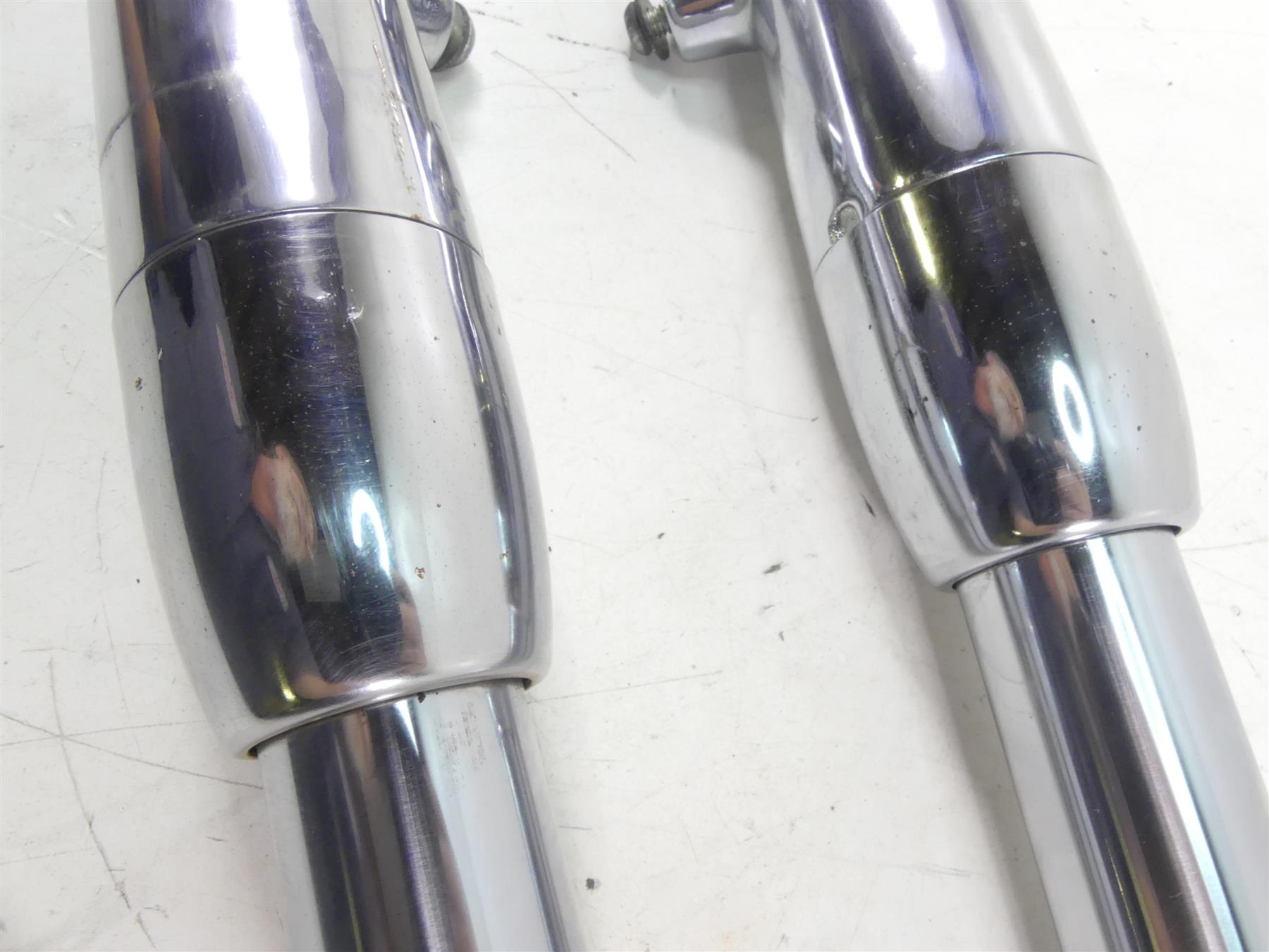 2002 Harley Softail FXSTDI Deuce Straight Front Fork Leg Set 41mm -Read 46064-00 {{ shop.shopifyCountryName }} - Mototech271