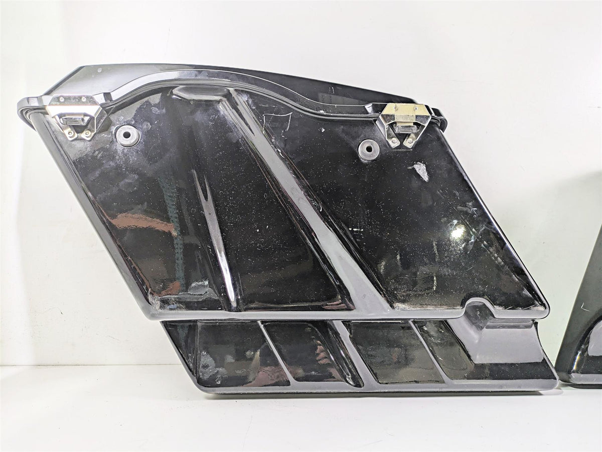 1998 Harley Touring FLHRCI Road King Stretched Saddle Bag Chrome Latches Set {{ shop.shopifyCountryName }} - Mototech271