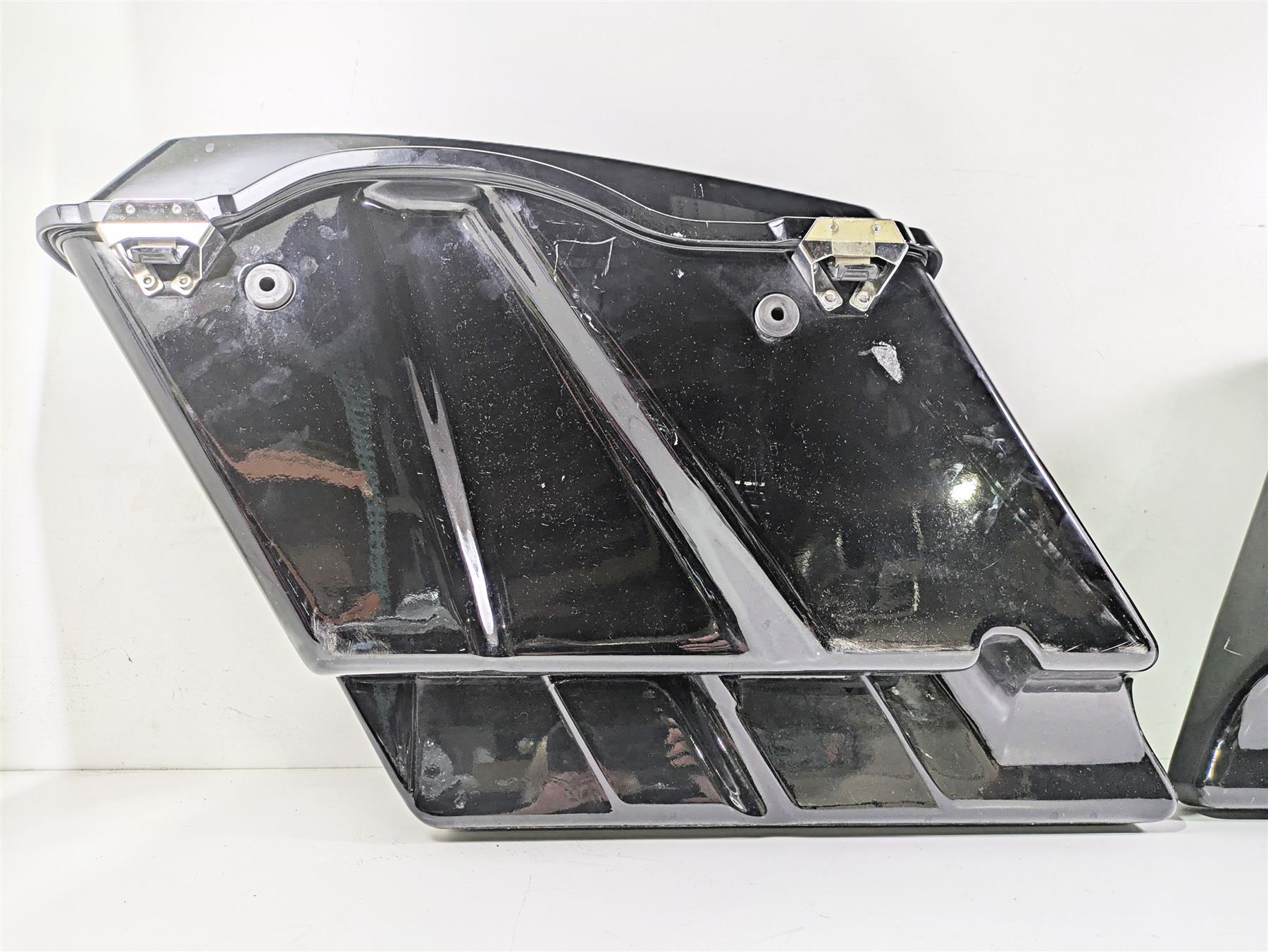 1998 Harley Touring FLHRCI Road King Stretched Saddle Bag Chrome Latches Set {{ shop.shopifyCountryName }} - Mototech271