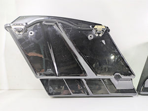 1998 Harley Touring FLHRCI Road King Stretched Saddle Bag Chrome Latches Set