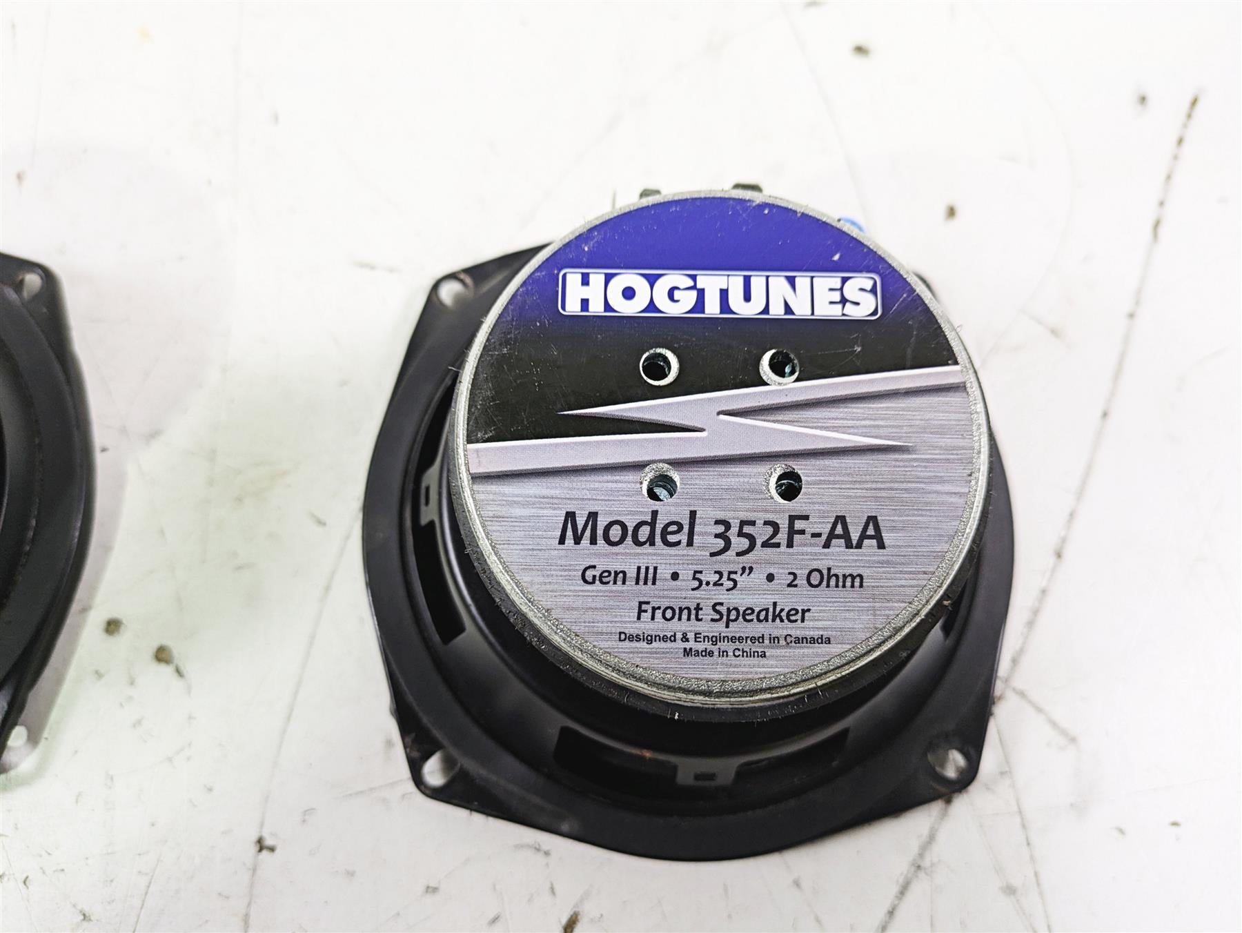 2007 Harley Touring FLHTCU SE CVO E-Glide Hogtunes 5.25" Front Speaker Set 352F-AA {{ shop.shopifyCountryName }} - Mototech271