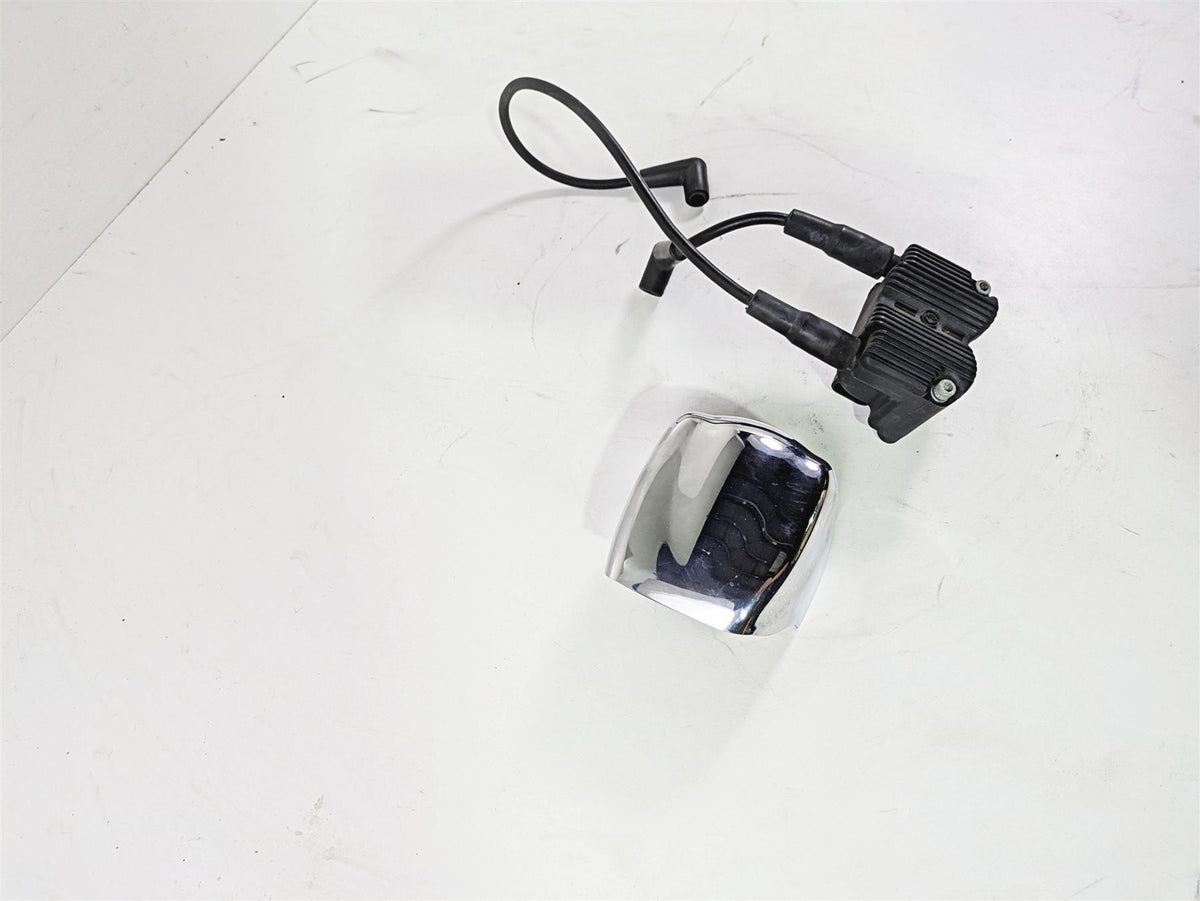 2004 Harley Softail FXSTDI Deuce Ignition Coil & Wires & Chrome Cover 31743-01 {{ shop.shopifyCountryName }} - Mototech271