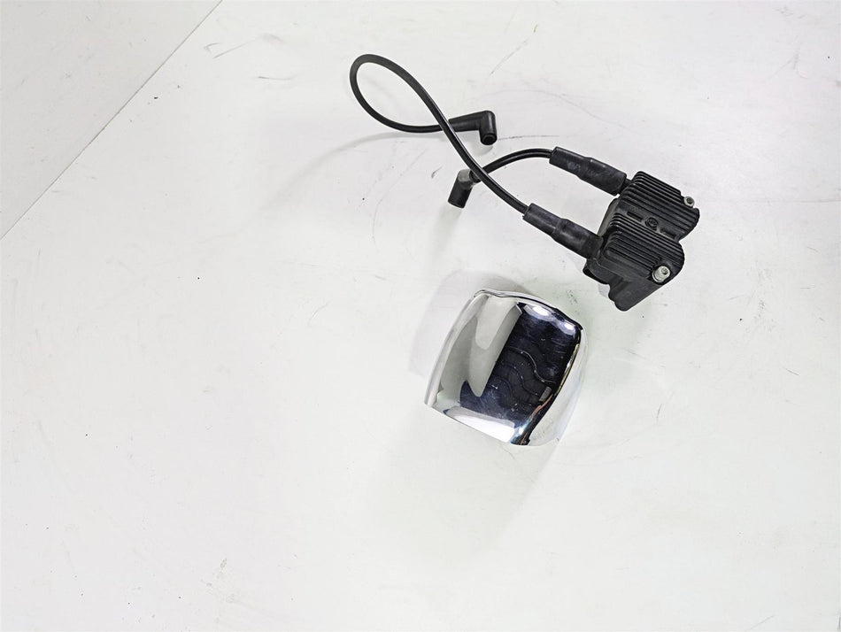 2004 Harley Softail FXSTDI Deuce Ignition Coil & Wires & Chrome Cover 31743-01 {{ shop.shopifyCountryName }} - Mototech271