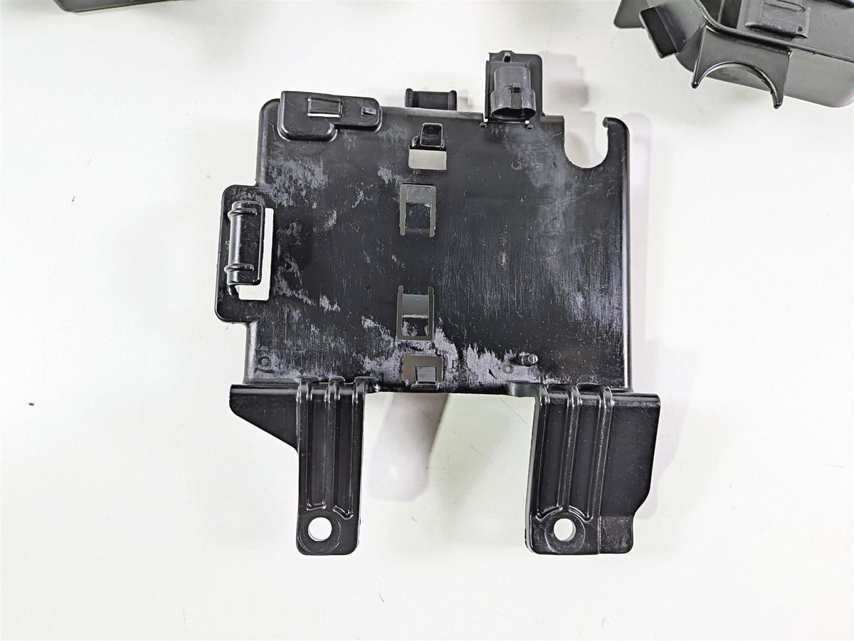 2011 Harley Touring FLHTCU CVO Electra Glide Battery Electric Tray Set 66281-09B-Mototech271