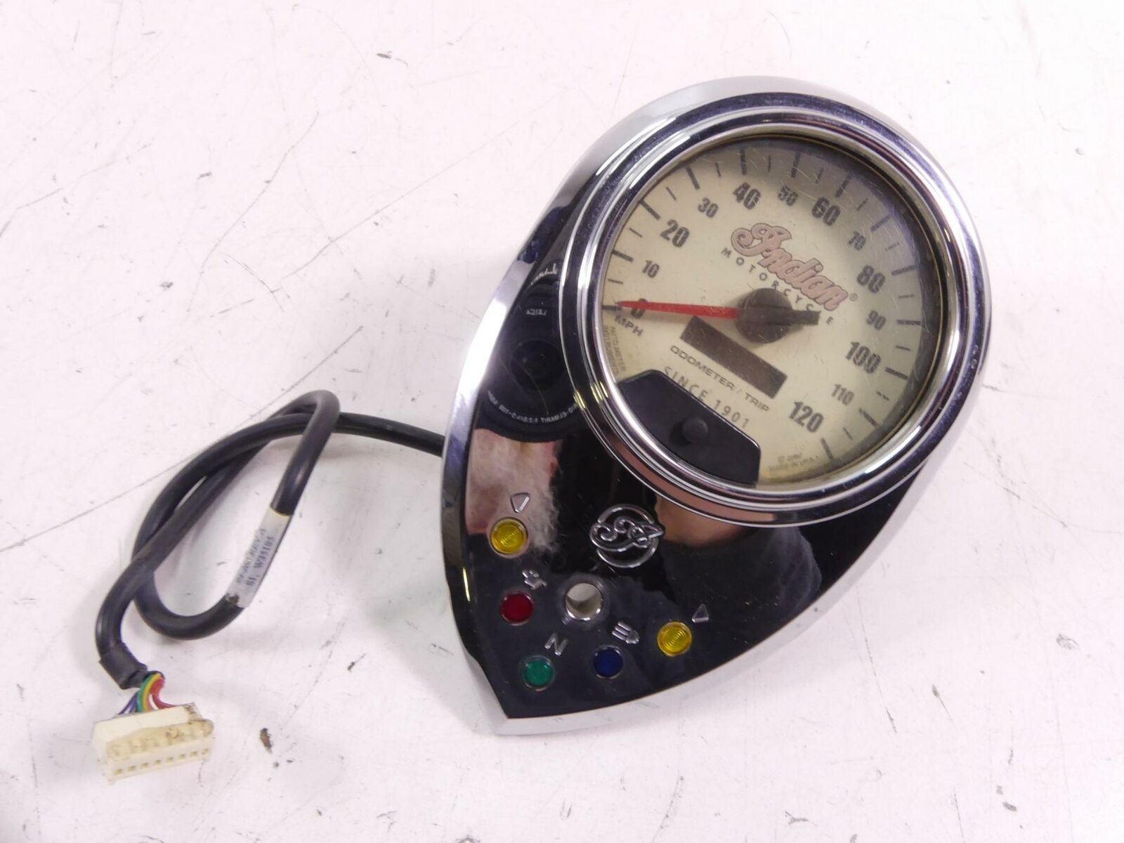 2003 Indian Spirit Springfield Speedometer Gauges Instrument 25K - Read 56-054 {{ shop.shopifyCountryName }} - Mototech271