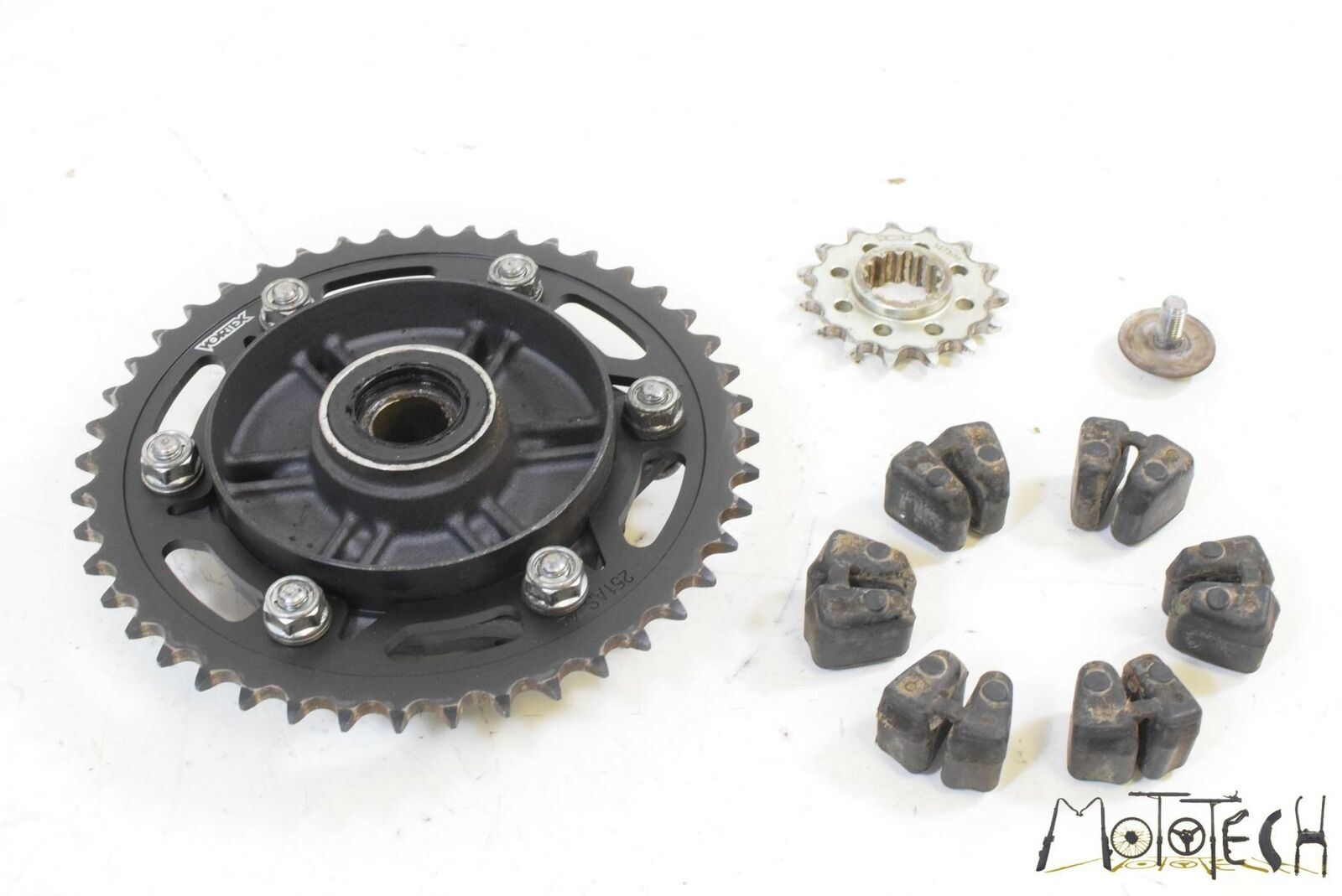 2008 Honda CBR600RR CBR600 RR Rear 44T Chain Vortex Sprocket Set 42615-MEL-000 {{ shop.shopifyCountryName }} - Mototech271
