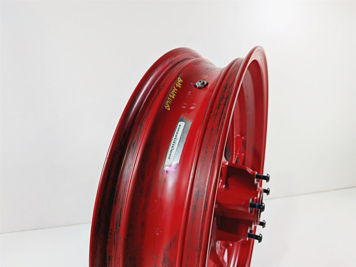 2019 Ducati 959 Panigale Straight 17x3.5 Front Wheel Red Rim 50121542AA {{ shop.shopifyCountryName }} - Mototech271