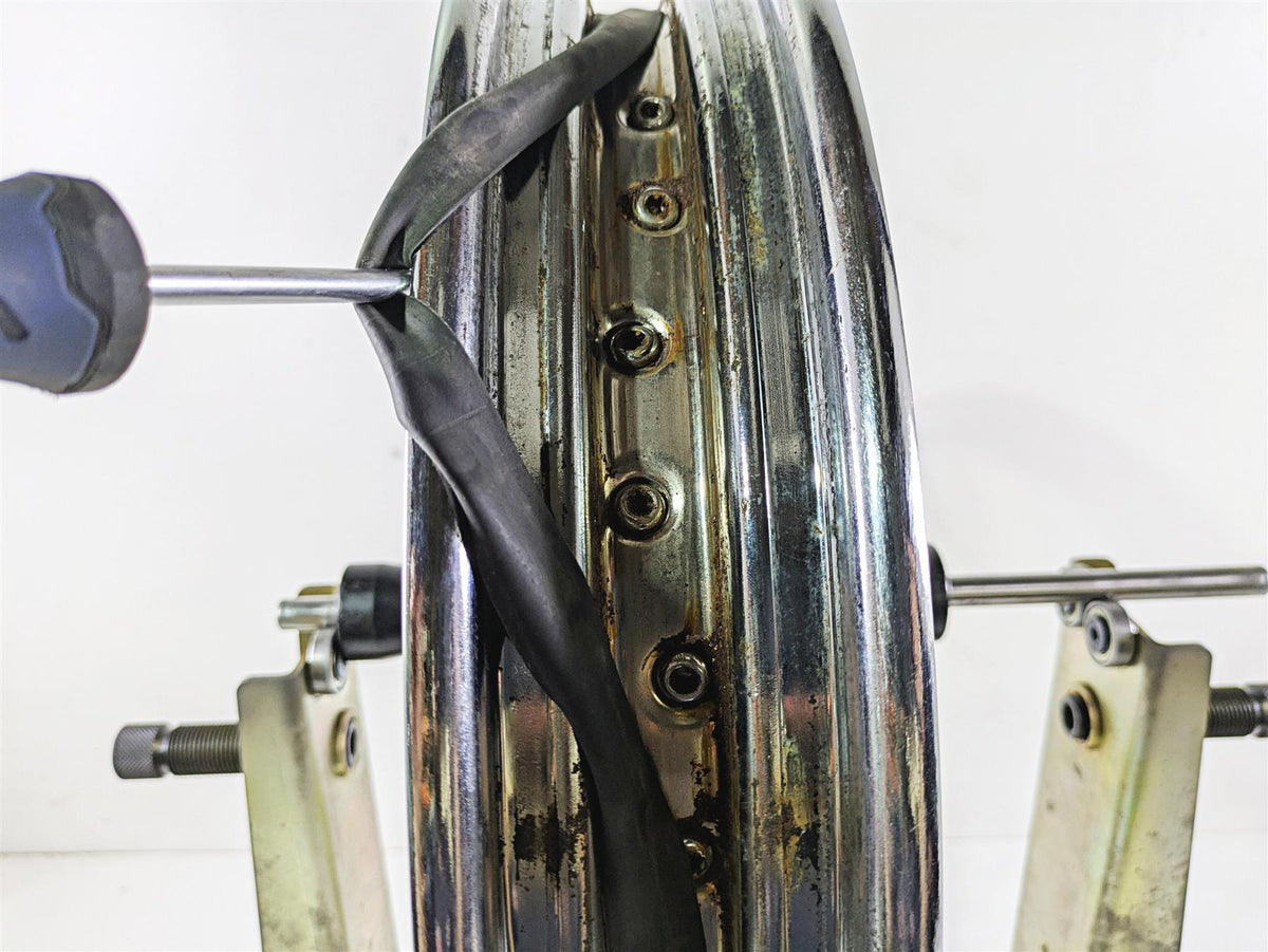 2011 Harley FXDC Dyna Super Glide Front Wheel Rim 19x2.5 0.66mm Runout 43105-08 {{ shop.shopifyCountryName }} - Mototech271