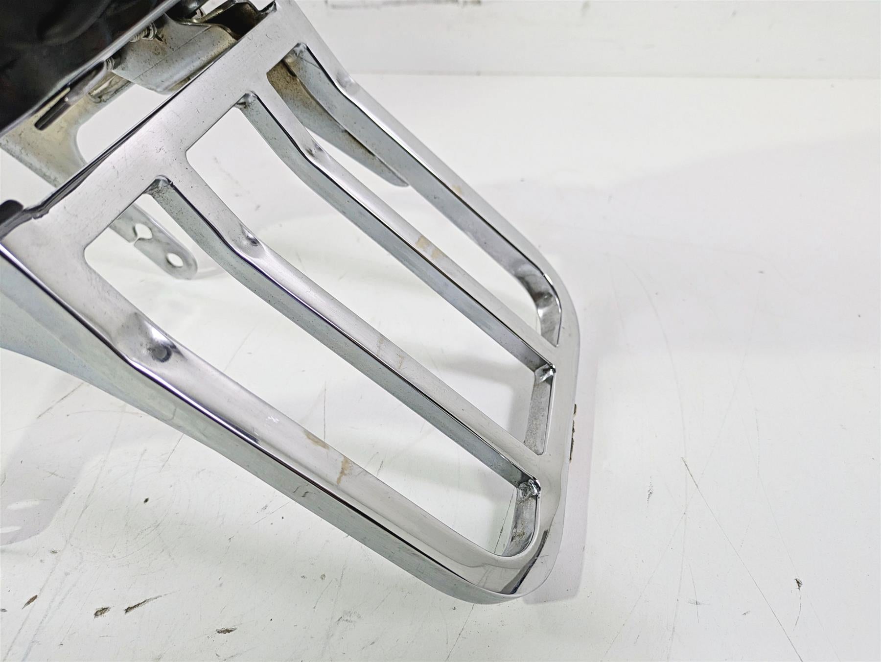 2002 Harley Dyna FXDL Low Rider Rear Chrome Sissy Bar Backrest Six Pack Rack {{ shop.shopifyCountryName }} - Mototech271