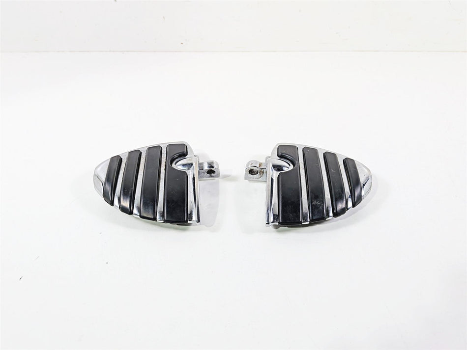 2009 Harley FXCWC Softail Rocker Mini Chrome Wing Front Footpeg Foot Rest Set {{ shop.shopifyCountryName }} - Mototech271