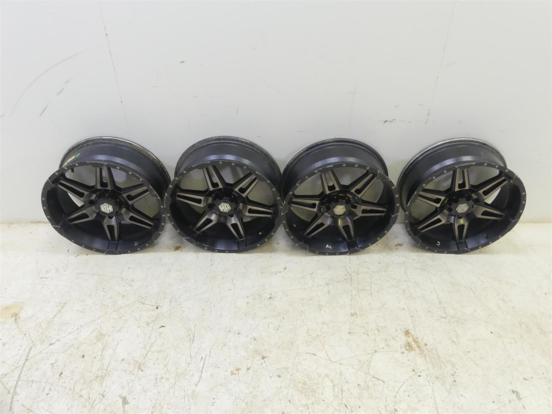 2020 Honda Talon S2X 1000X STI HD7 18x7 4/137 Matte Black Wheel Set 18HD717 {{ shop.shopifyCountryName }} - Mototech271