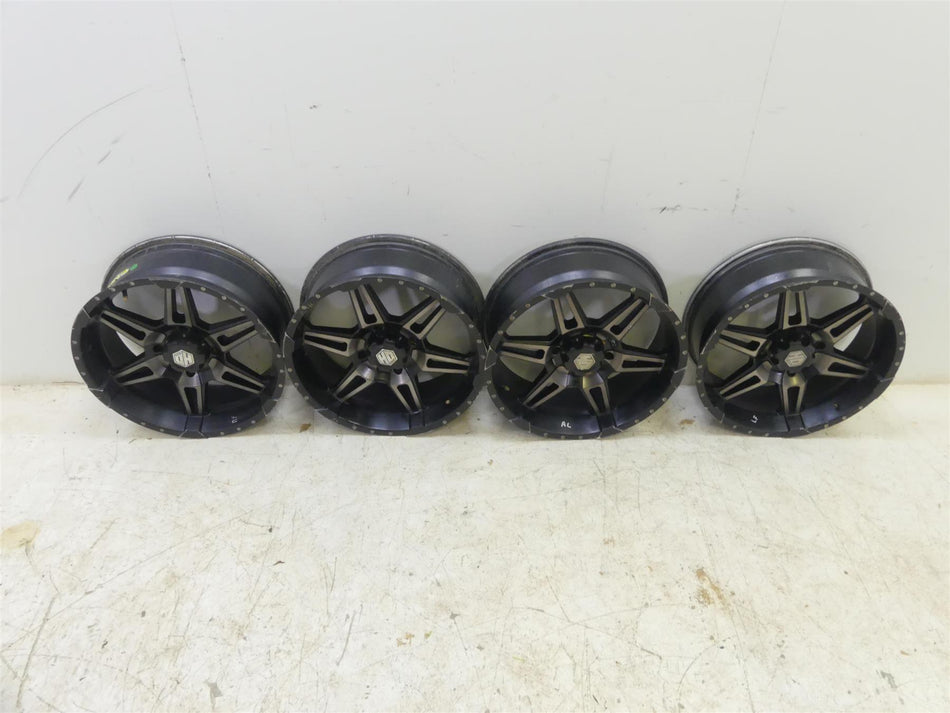 2020 Honda Talon S2X 1000X STI HD7 18x7 4/137 Matte Black Wheel Set 18HD717 {{ shop.shopifyCountryName }} - Mototech271