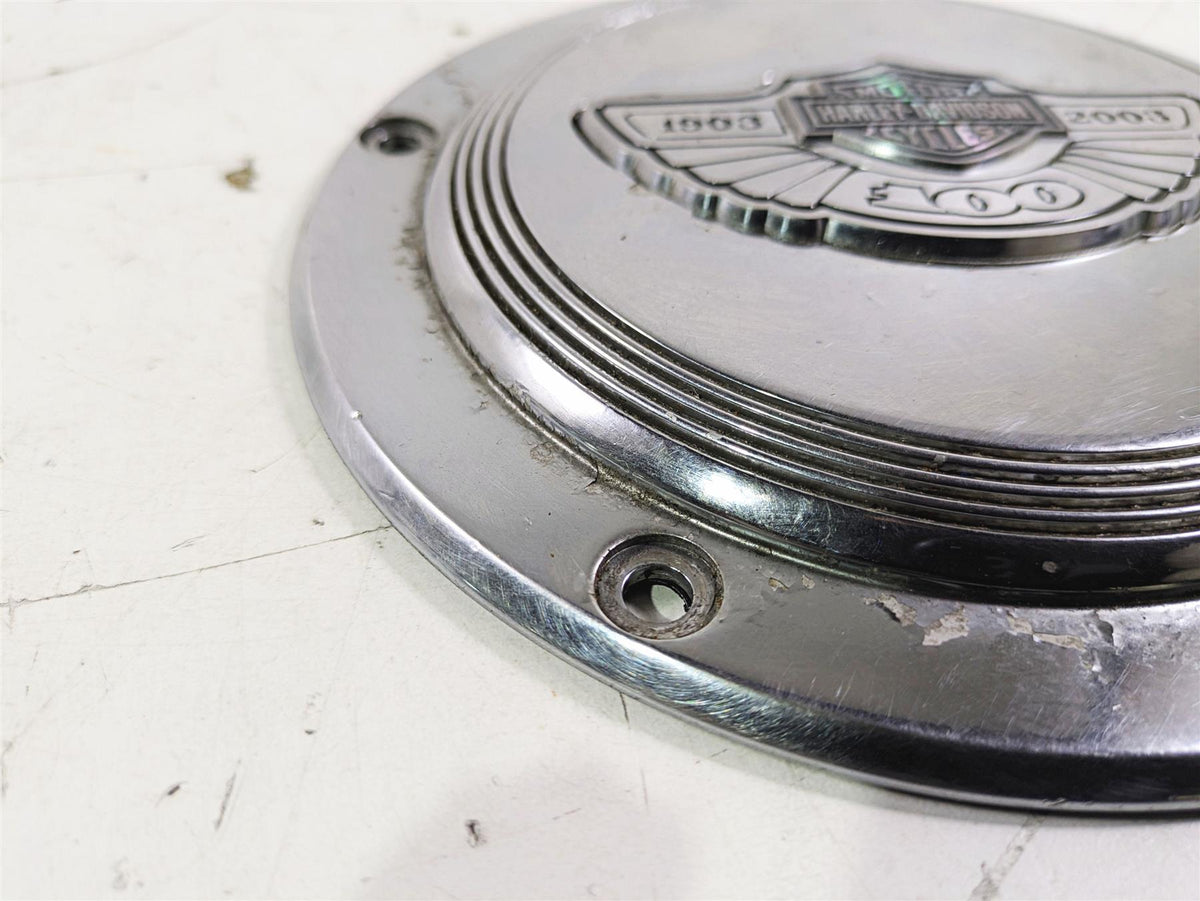 2003 Harley Touring FLHTCUI E-Glide 100th Chrome Derby Cover 25001-03 {{ shop.shopifyCountryName }} - Mototech271