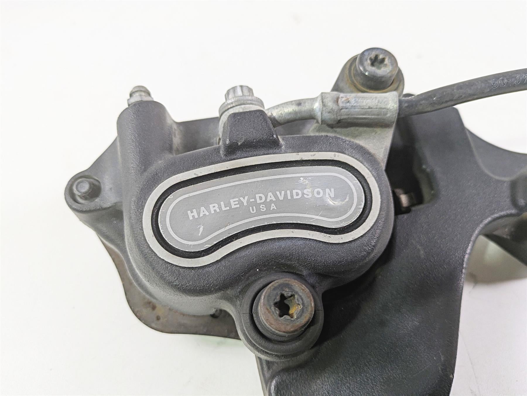 2010 Harley Dyna FXDB Street Bob Rear Brake Caliper + Line 40908-08 {{ shop.shopifyCountryName }} - Mototech271