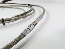 Load image into Gallery viewer, 2016 Harley FXDF Dyna Fat Bob Front Brake Line &amp; Clutch Cable 16&quot; Ape Hanger
