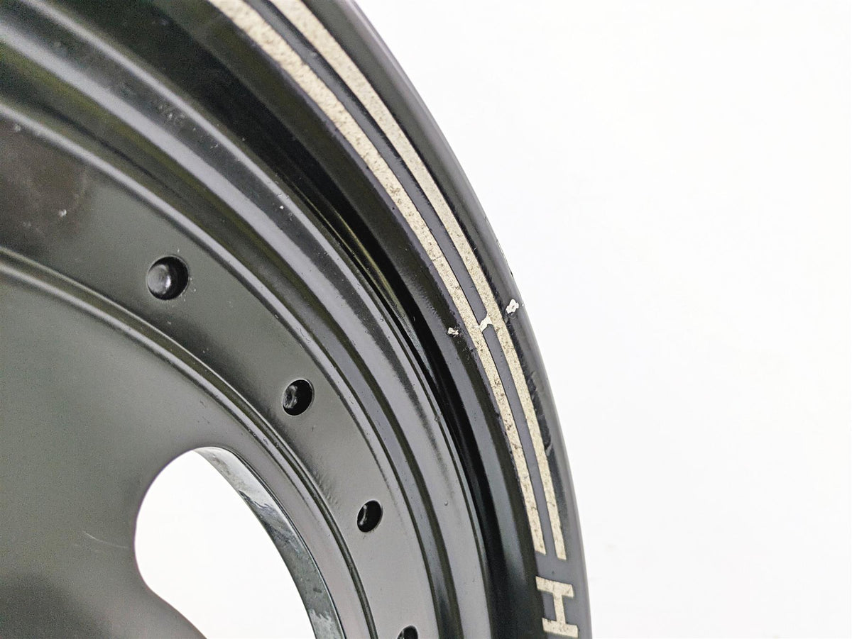 2015 Harley FXDF Dyna Fat Bob Front Wheel Rim Straight 16x3 Black 43300254 {{ shop.shopifyCountryName }} - Mototech271