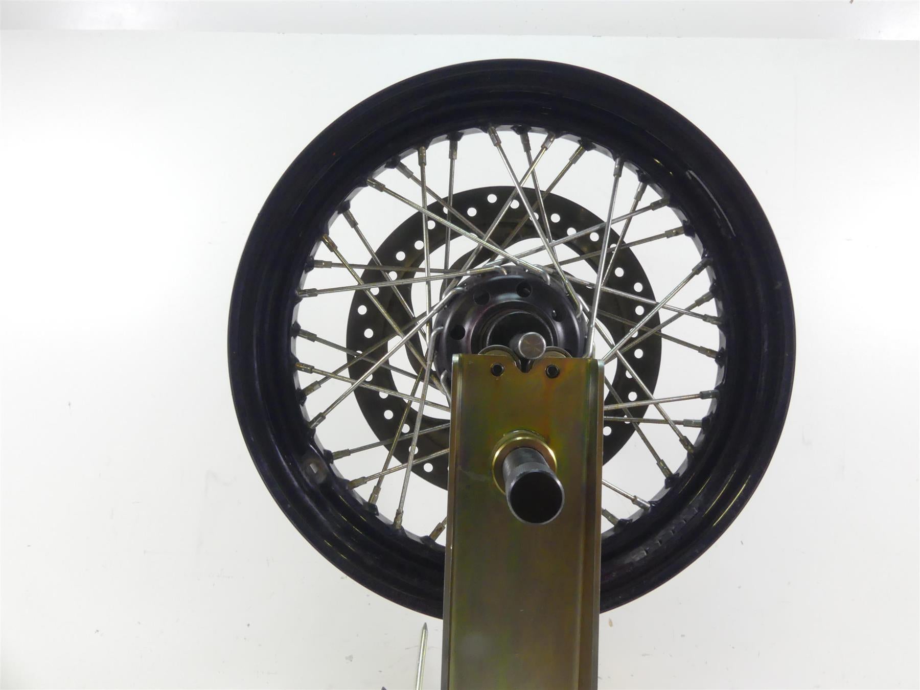 2016 Harley FLS Softail Slim Front Spoke Wheel Rim 16x3 + Rotor -Read 55107-12 {{ shop.shopifyCountryName }} - Mototech271