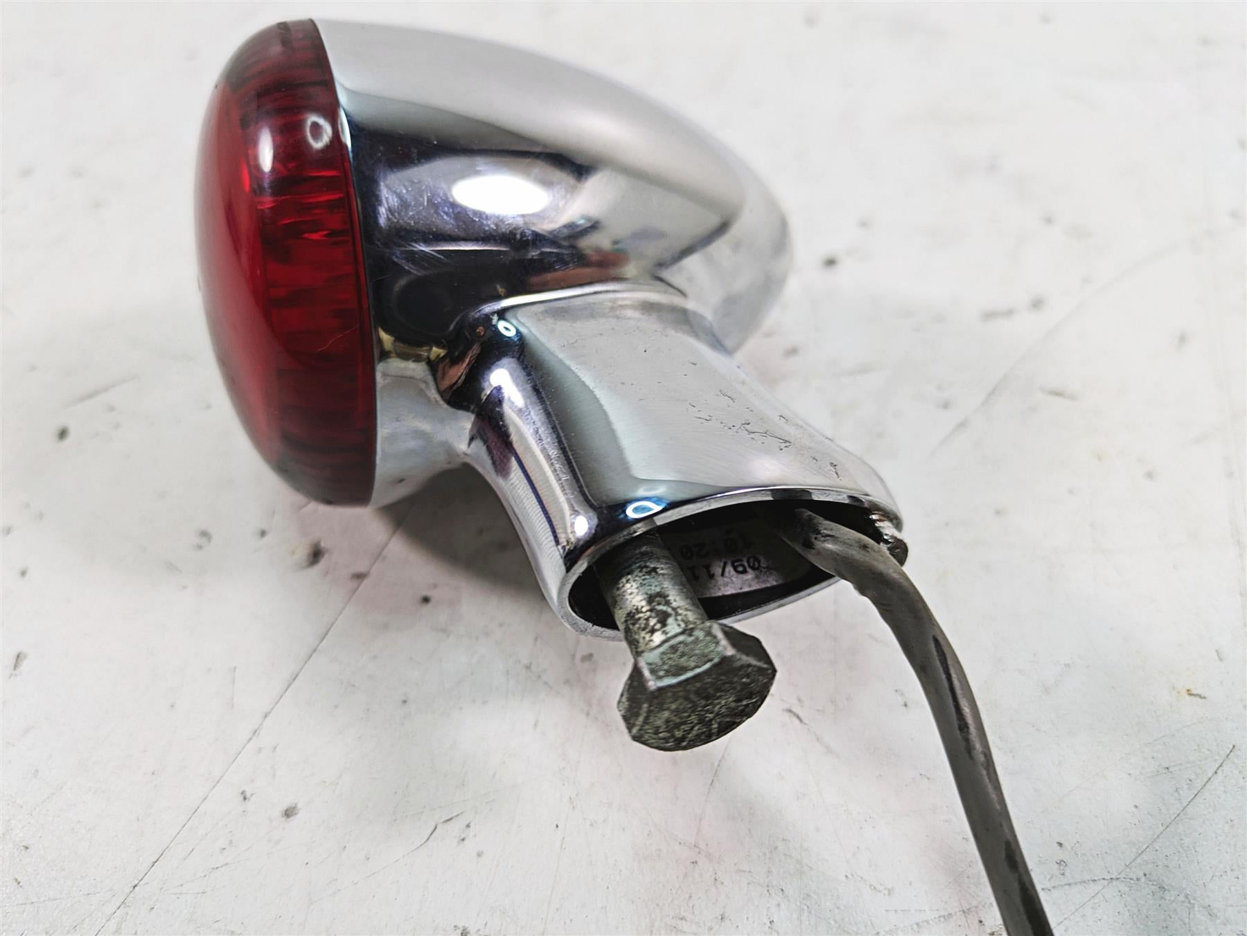 2009 Harley FXCWC Softail Rocker C Right Rear Blinker Turn Signal -Read 60153-08 {{ shop.shopifyCountryName }} - Mototech271