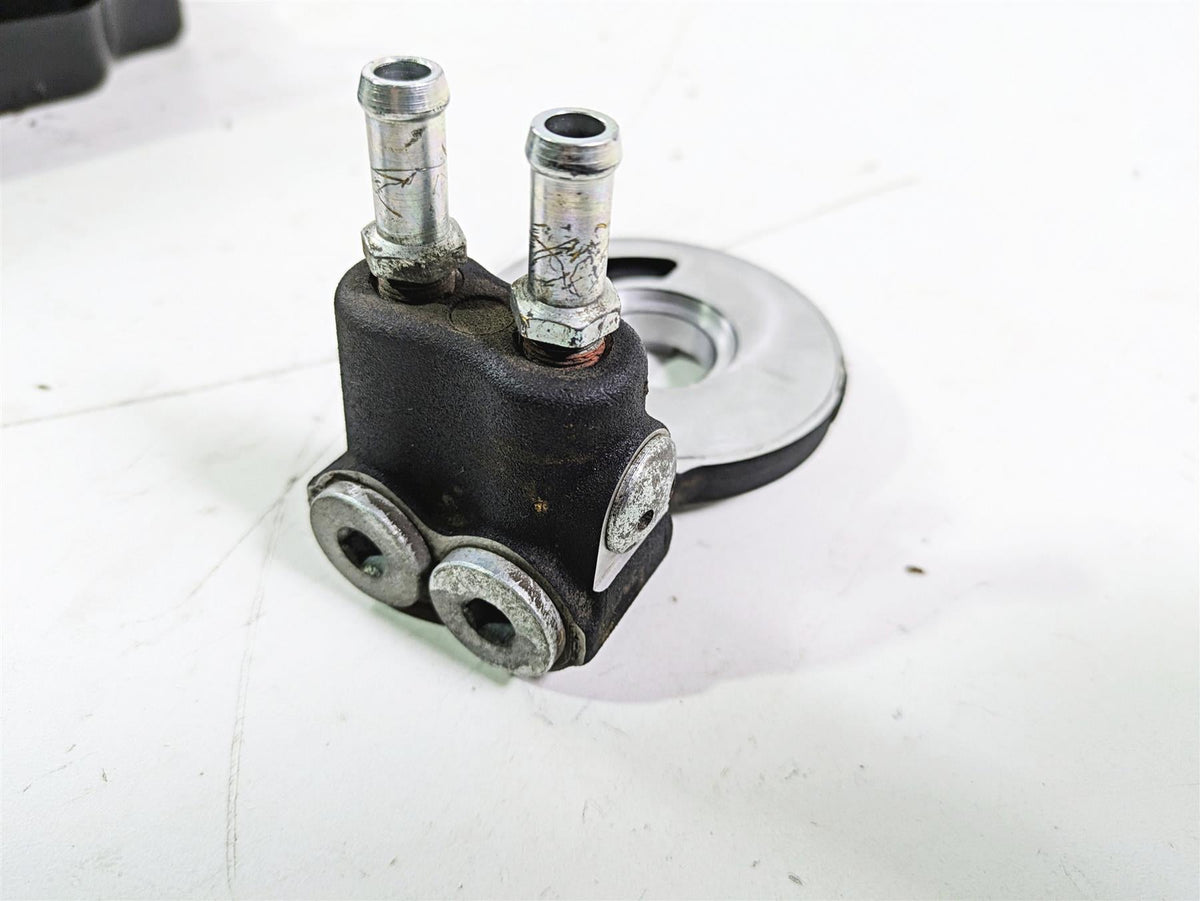 2016 Harley Touring FLTRX Road Glide Oil Cooler Flange Cover Set 63083-11A {{ shop.shopifyCountryName }} - Mototech271