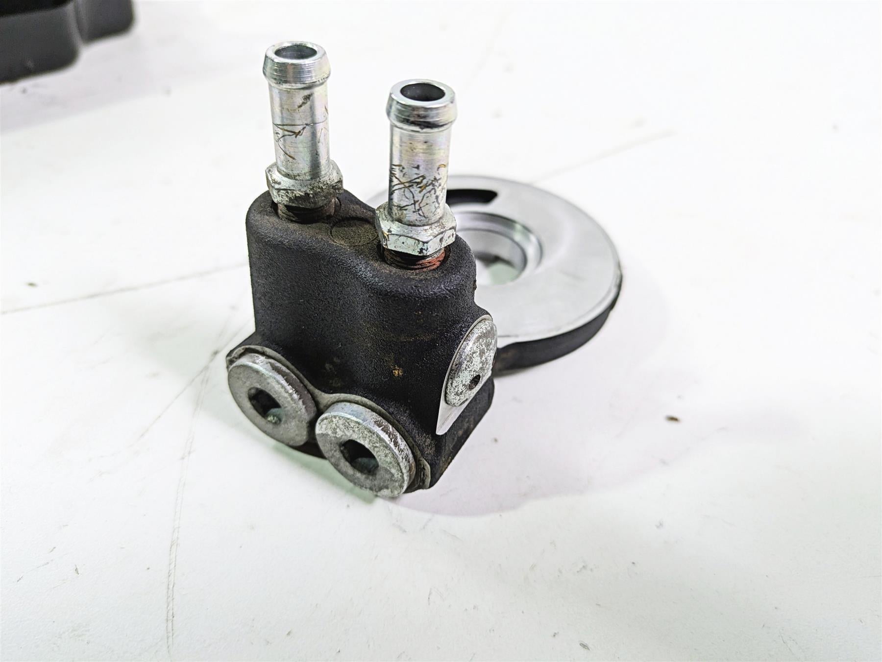 2016 Harley Touring FLTRX Road Glide Oil Cooler Flange Cover Set 63083-11A {{ shop.shopifyCountryName }} - Mototech271