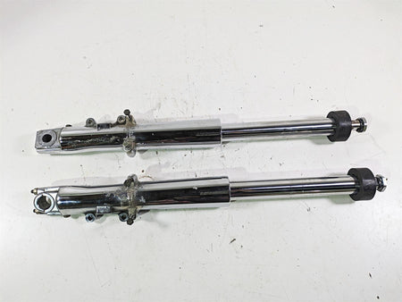 2003 Harley Touring FLHTCUI 100TH E-Glide Chrome Front Fork Set 41mm 46495-02A {{ shop.shopifyCountryName }} - Mototech271