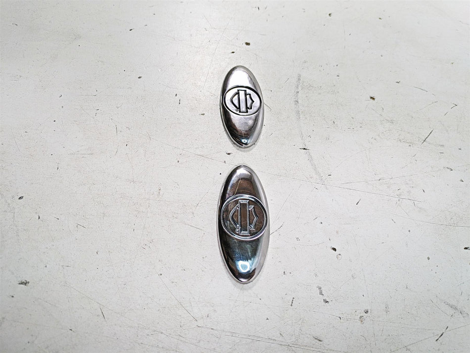 2006 Harley FLSTI Softail Heritage Oval Decorative Medallion Emblem Set 91716-02 {{ shop.shopifyCountryName }} - Mototech271
