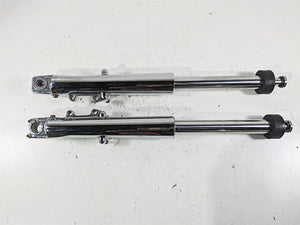 2003 Harley Touring FLHTCUI 100TH E-Glide Chrome Front Fork Set 41mm 46495-02A