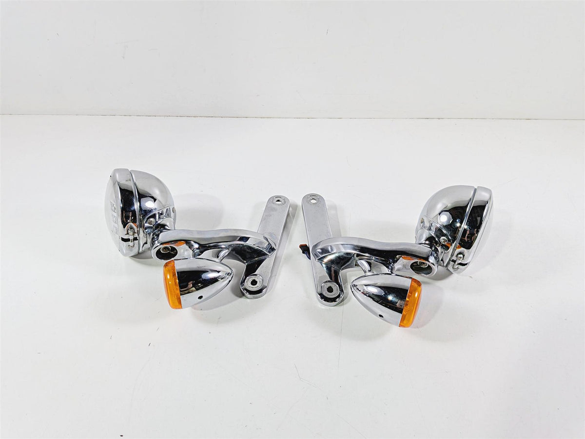 2014 Harley Touring FLHTK Electra Glide Front Spot Light Blinker Set 68000021 68000022-Mototech271