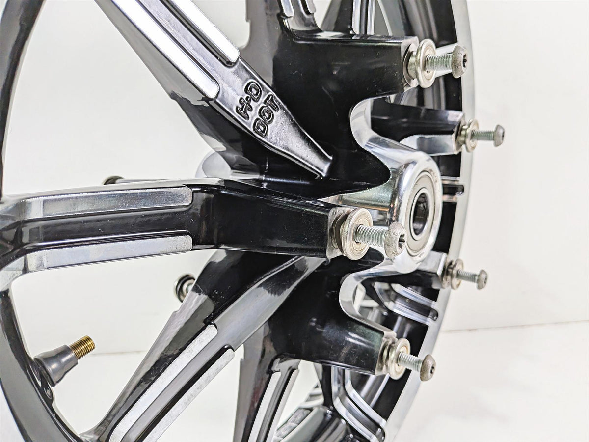 2014 Harley Touring FLHTK Electra Glide Nice Impeller Contrast Front Wheel Rim 17x3 43300386-Mototech271