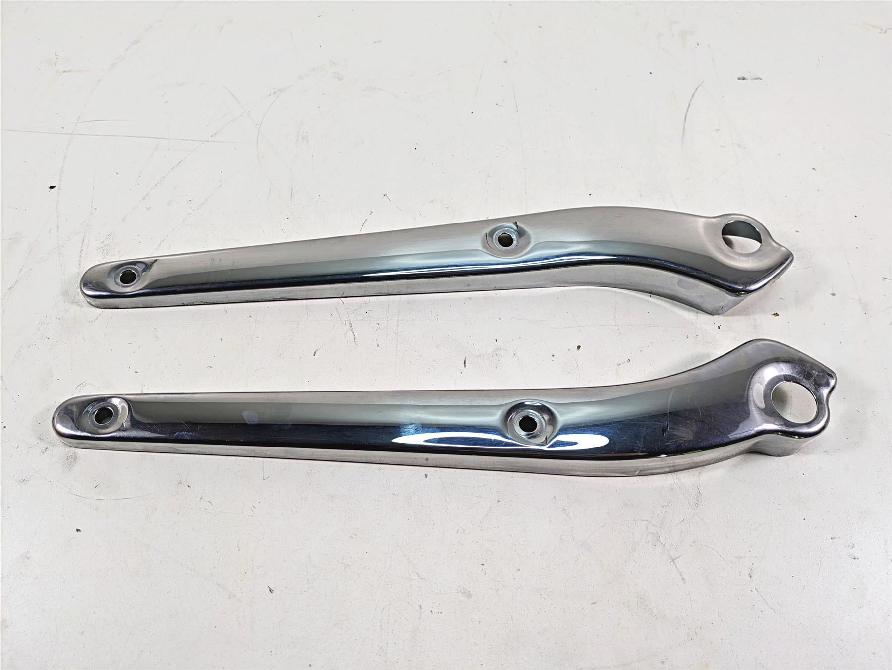 2012 Harley FLD Dyna Switchback Rear Chrome Fender Struts Covers - Read 60877-12 | Mototech271