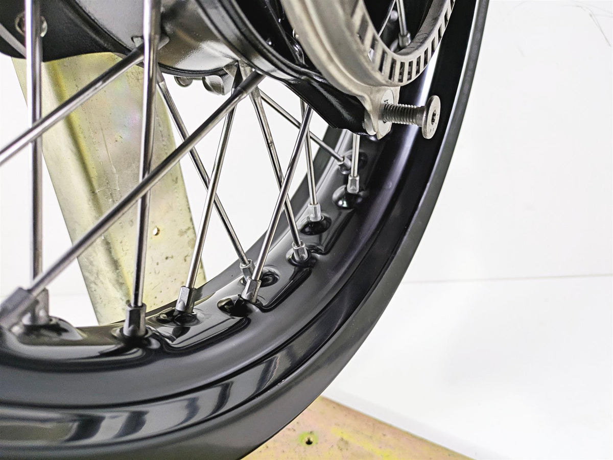 2014 BMW R nine T R9T K21 Front Wheel Rim Black Spoke 17x3.5 -Ding 36318546108 {{ shop.shopifyCountryName }} - Mototech271