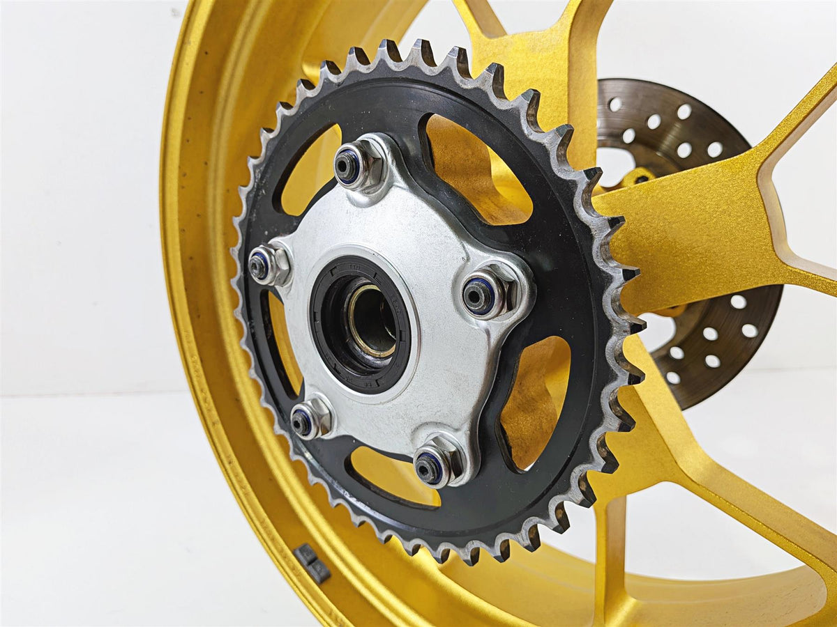 2008 Aprilia RSVR 1000 Factory Rear Wheel Rim 17x6 Gold Evo Forged 853376 {{ shop.shopifyCountryName }} - Mototech271