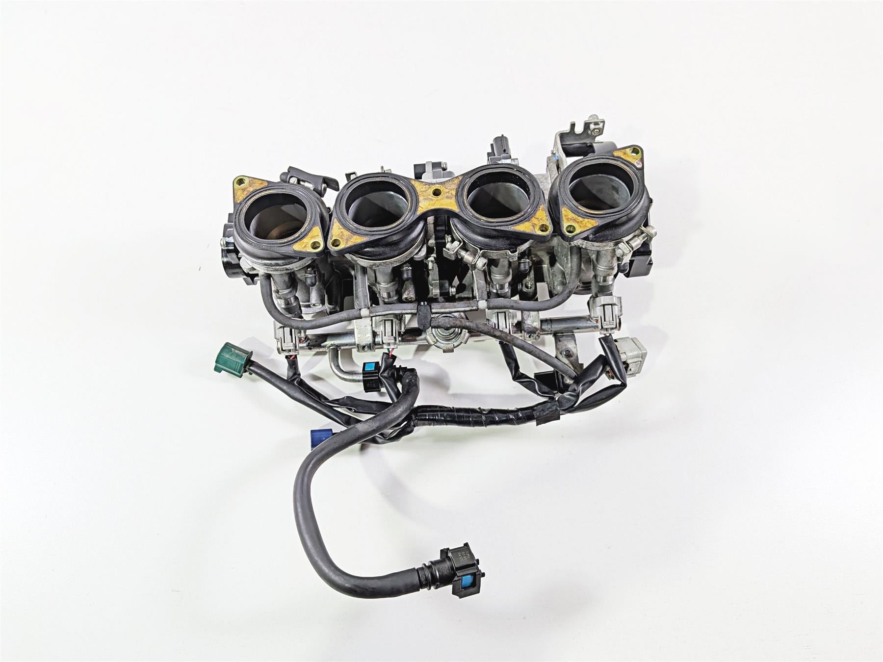 2008 Yamaha YZF R1 RN19 Mikuni Throttle Body Injectors & Wiring 4C8-13750-20-00 {{ shop.shopifyCountryName }} - Mototech271