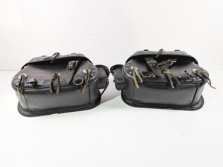 2002 Indian Spirit Deluxe Studded Leather Saddlebag & Mount & Keys Set READ {{ shop.shopifyCountryName }} - Mototech271